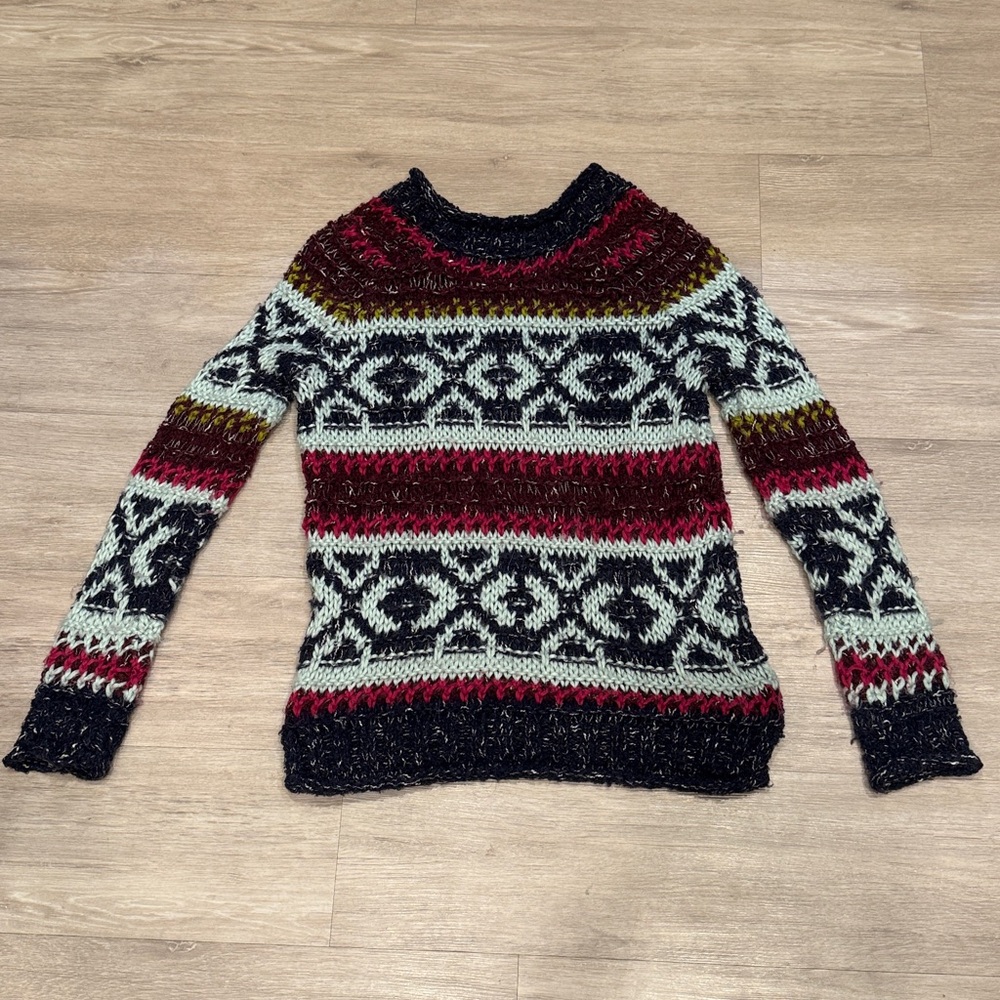 Free People Oversized Knit Crochet Sweater - Picture 4 of 4